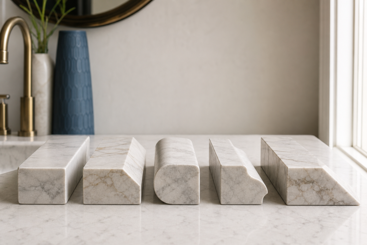 Marble and quartzite: the luxury natural stones - bathroom countertop materials