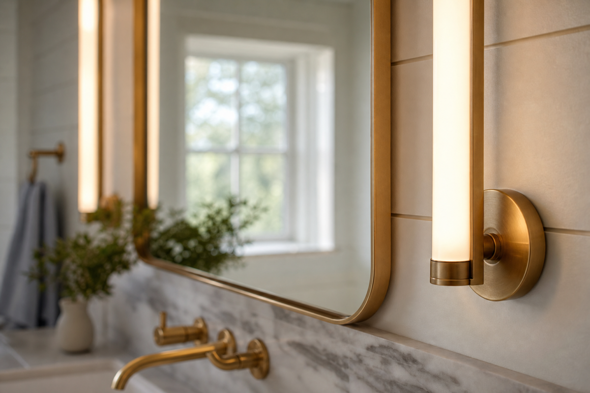 color temperature and CRI are best for a vanity - bathroom vanity lighting