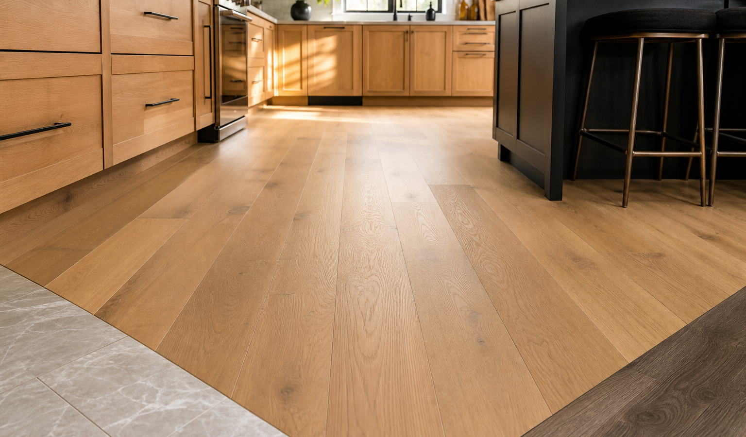Best Kitchen Flooring in 2026: LVP vs. Tile vs. Hardwood