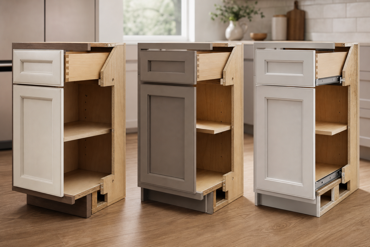 The three options at a glance - cabinet refacing vs replacing