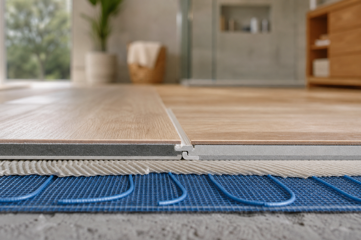 much does a heated bathroom floor cost to run