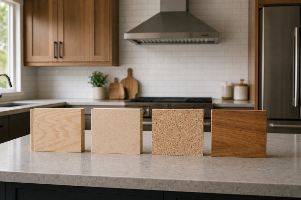 Kitchen Cabinet Materials: Plywood vs. MDF vs. Particleboard vs. Solid Wood