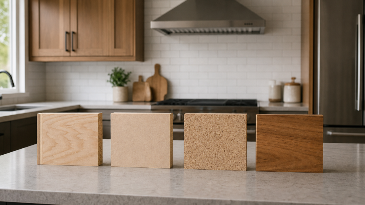 Kitchen Cabinet Materials: Plywood vs. MDF vs. Particleboard vs. Solid Wood
