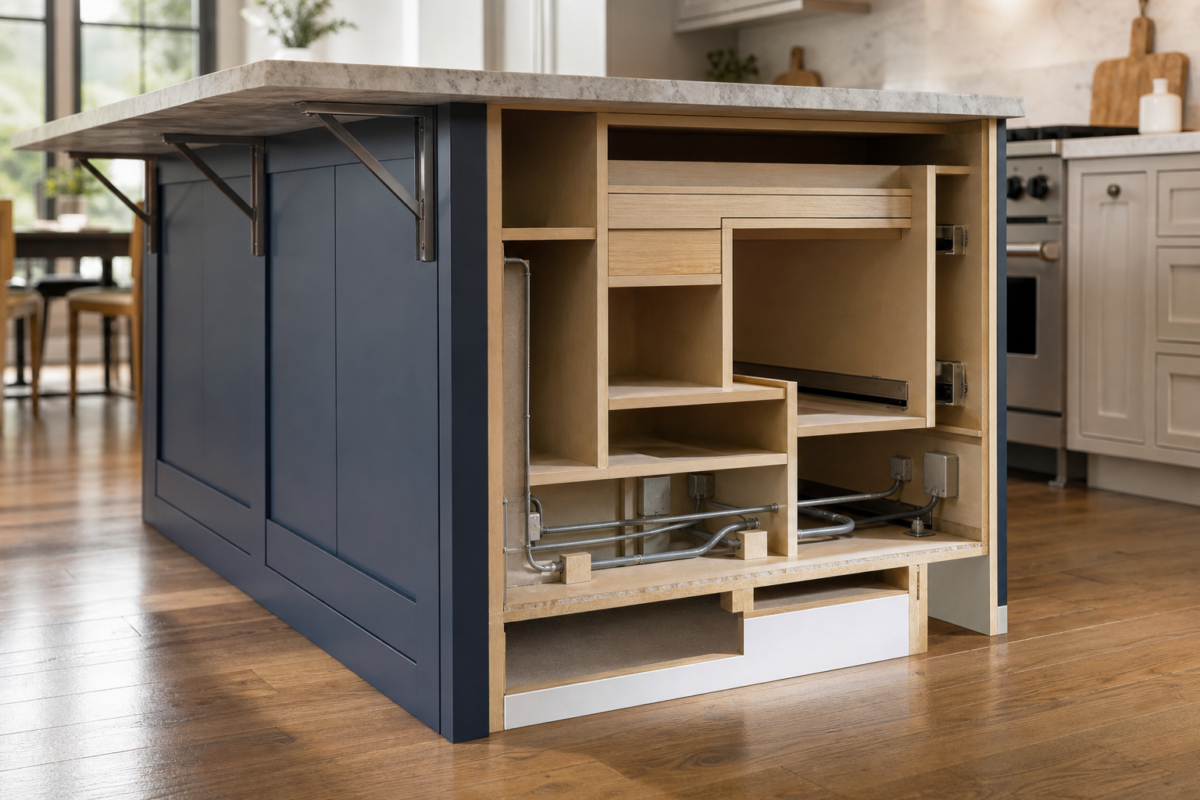 Prefab vs. semi-custom vs. custom island cost - kitchen island cost