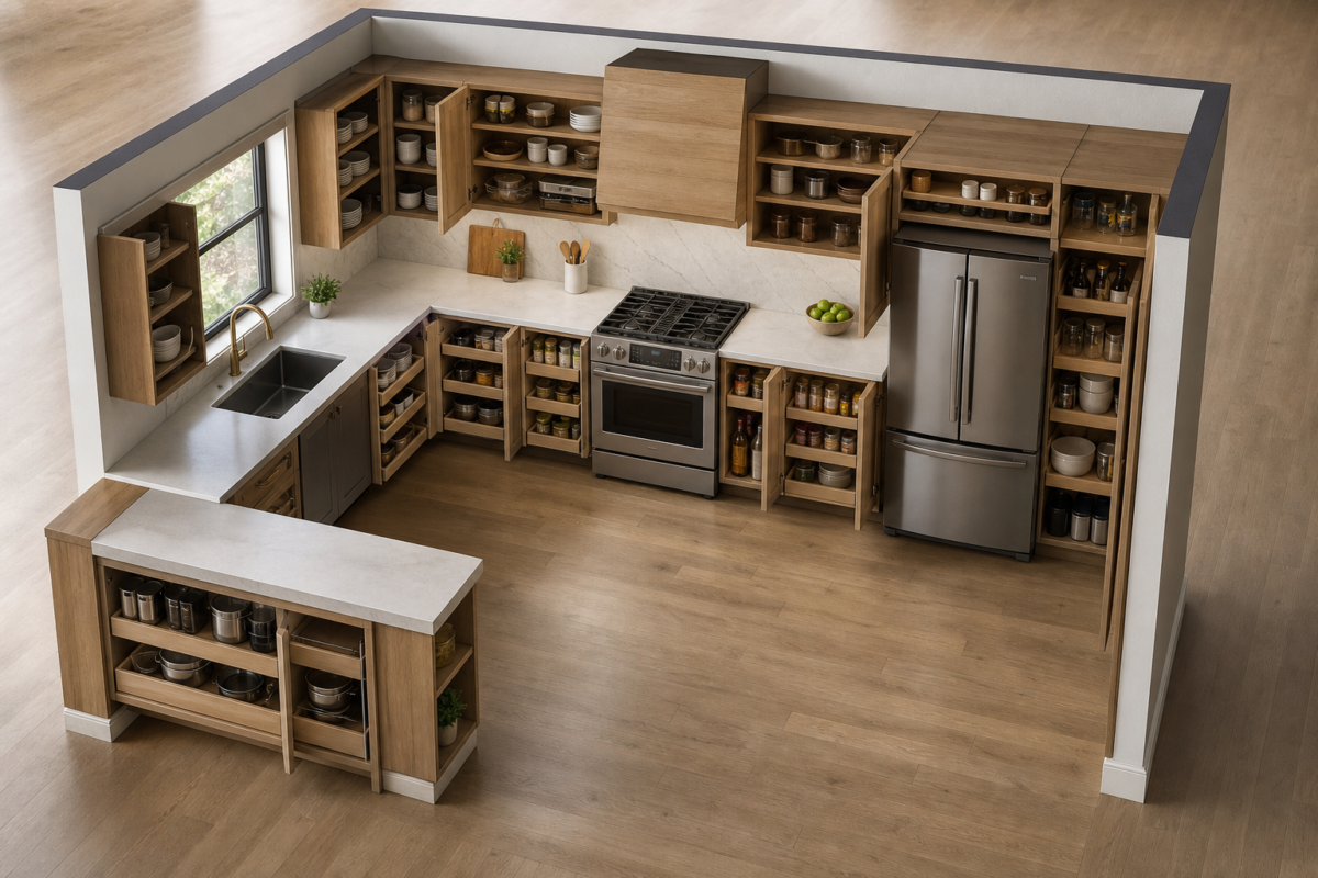 storage planning comes before cabinet doors - kitchen storage solutions