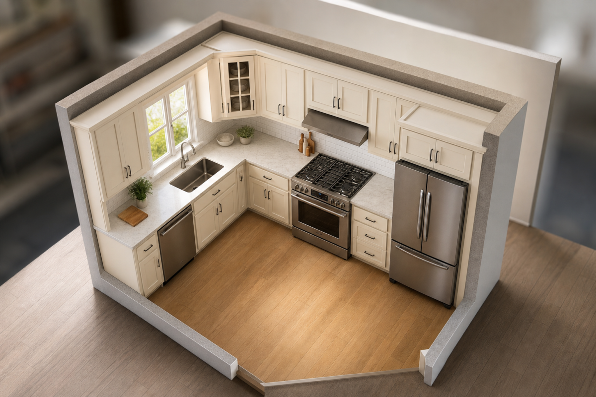 Small kitchen remodel cost by size