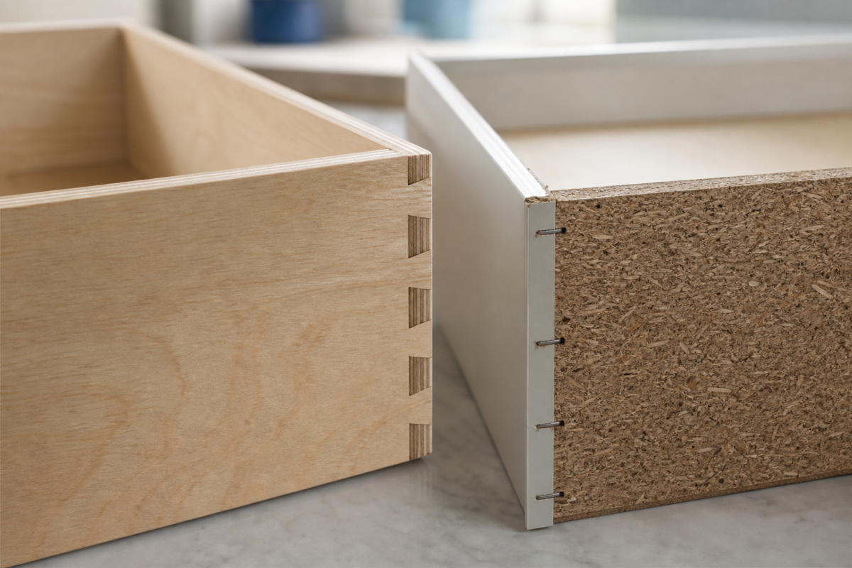 Materials and box construction quality - stock vs custom cabinets