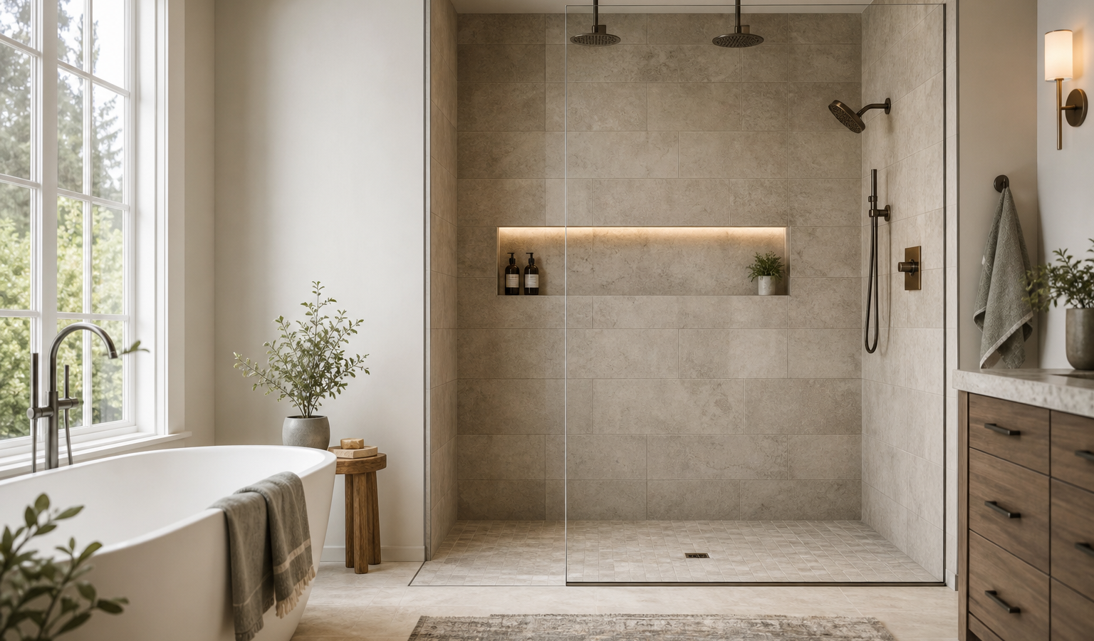 Walk-In Shower Cost in 2026: Prices by Type, Material, and Feature