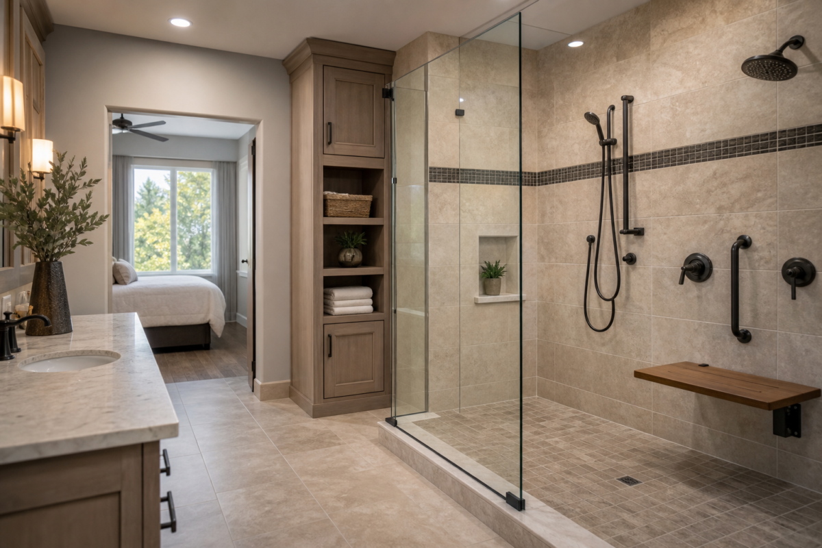 Aging-in-Place Bathroom Remodel: 2026 Costs, Features, and Dimensions