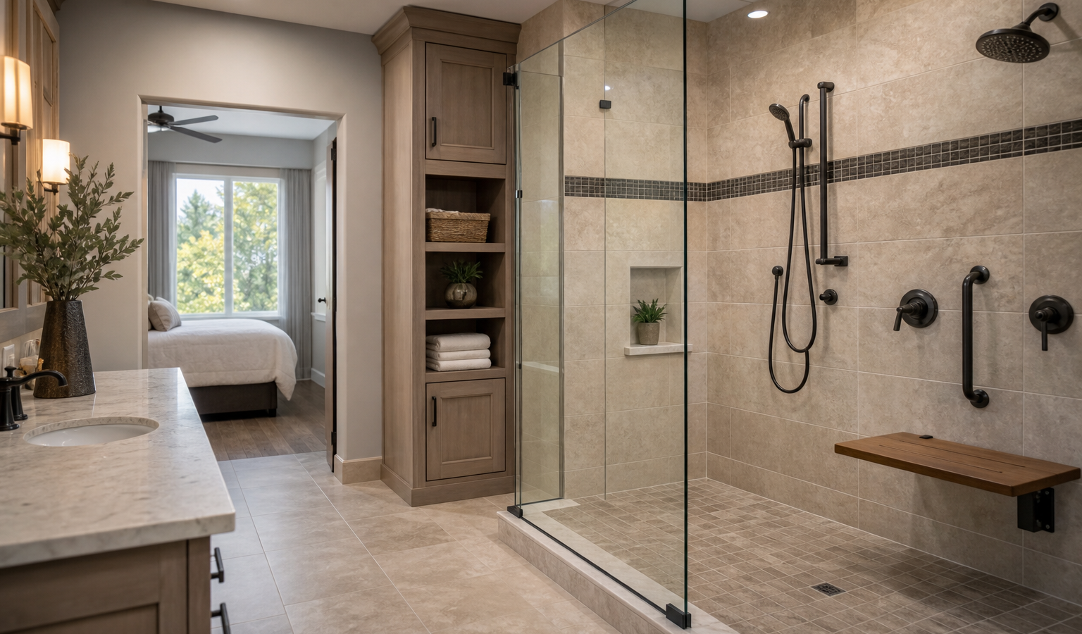 Aging-in-Place Bathroom Remodel: 2026 Costs, Features, and Dimensions