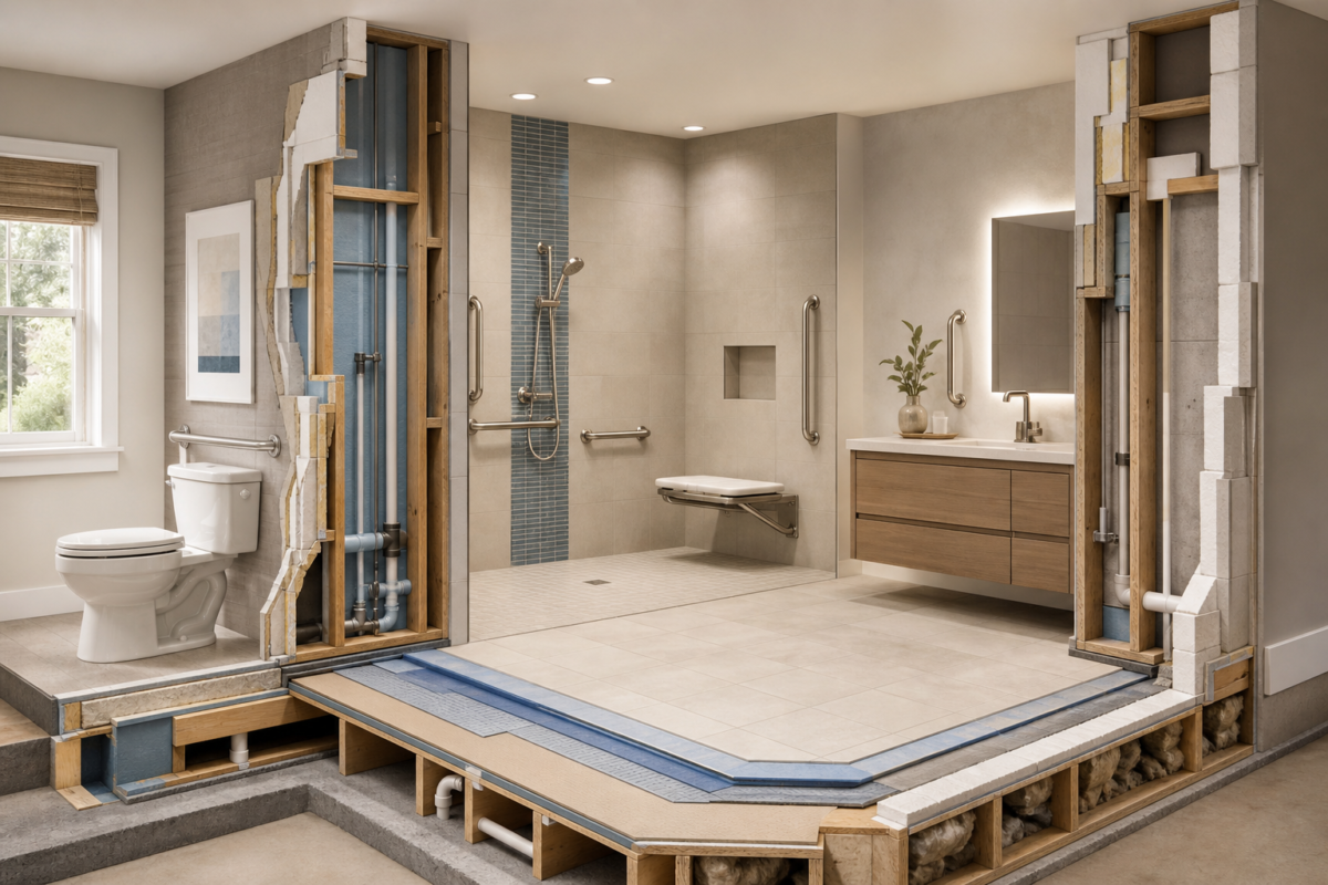 is an aging-in-place bathroom