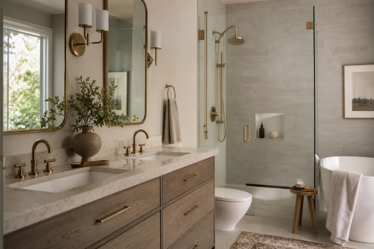 Bathroom Hardware Finishes: How to Coordinate Every Metal