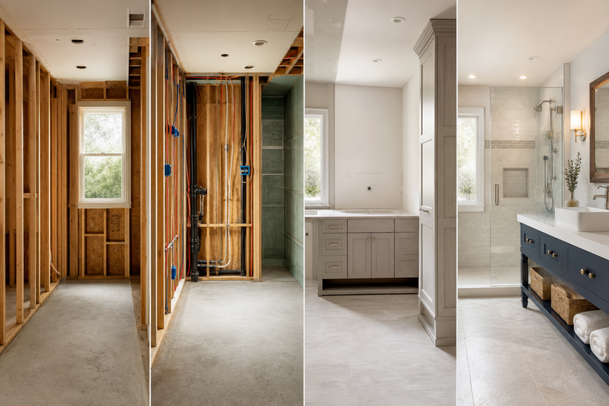 long does a bathroom remodel take - bathroom remodel timeline