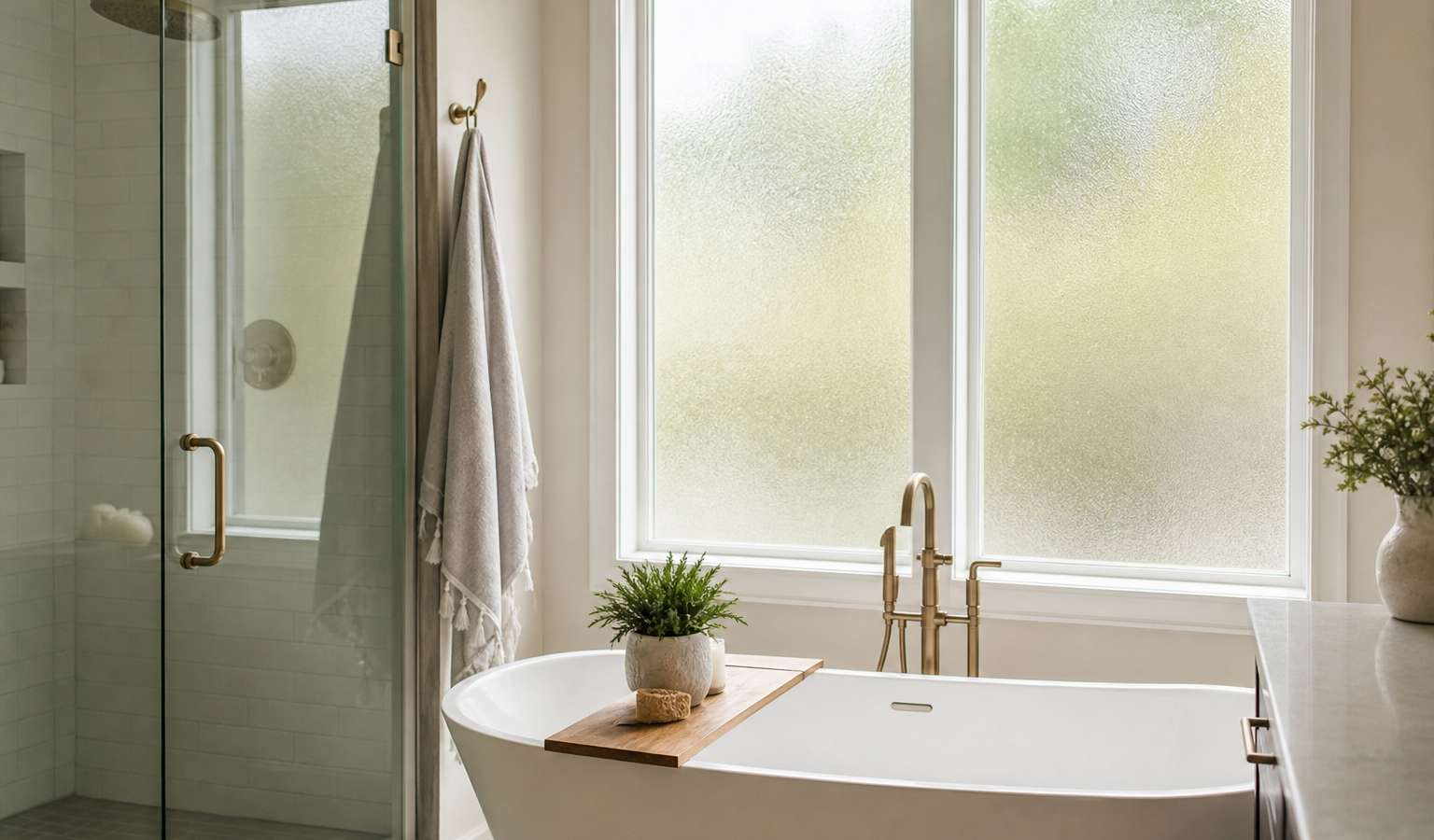 Bathroom Window Privacy: Glass, Film, and Treatment Options
