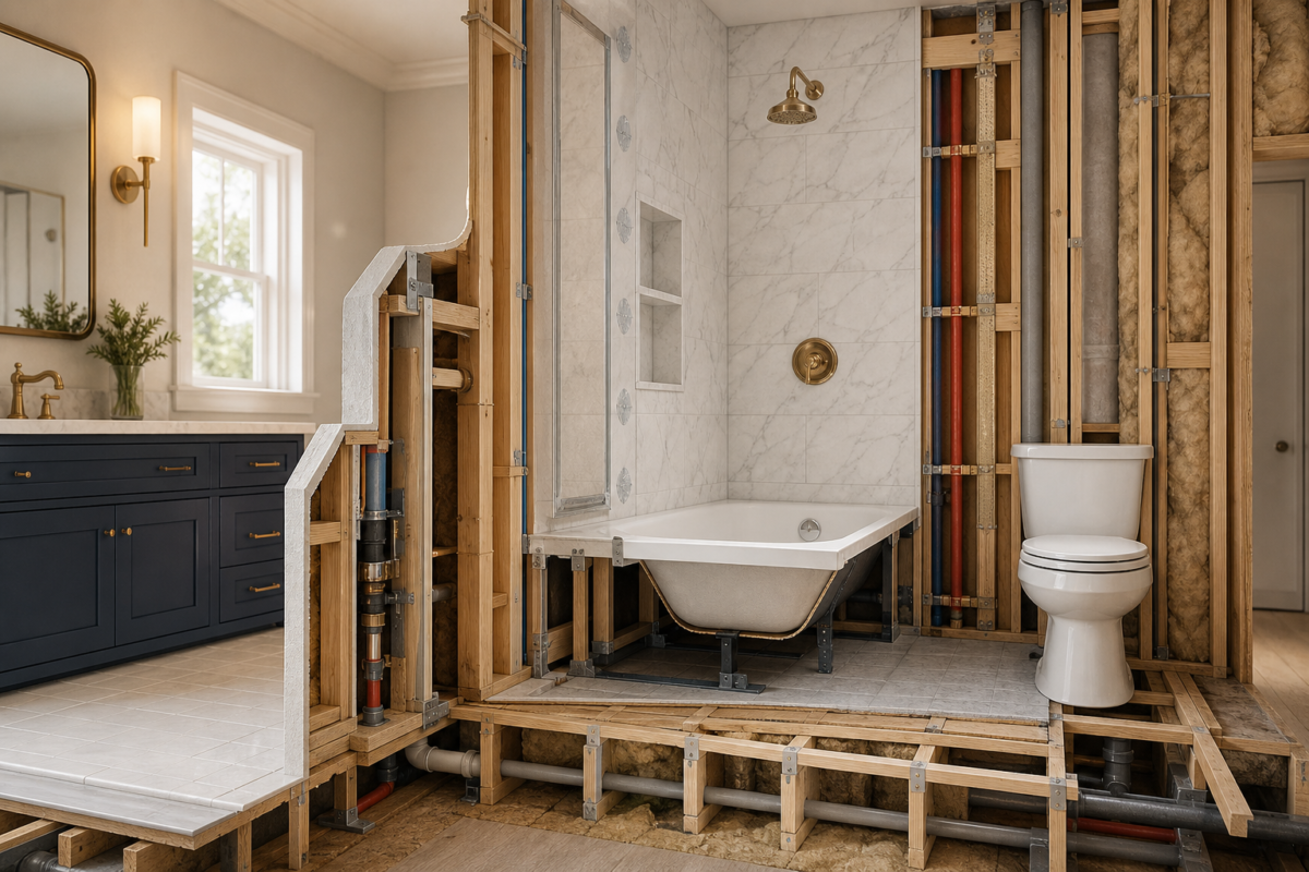 DIY vs pro bathroom remodel: the real cost difference