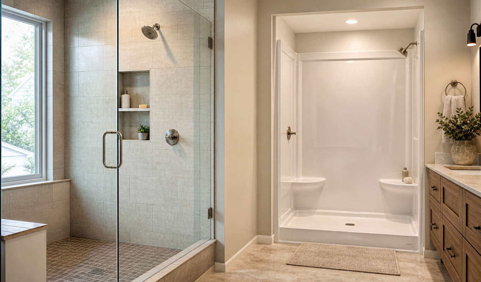 Tiled vs Prefab Shower: Cost, Durability, and Which to Choose