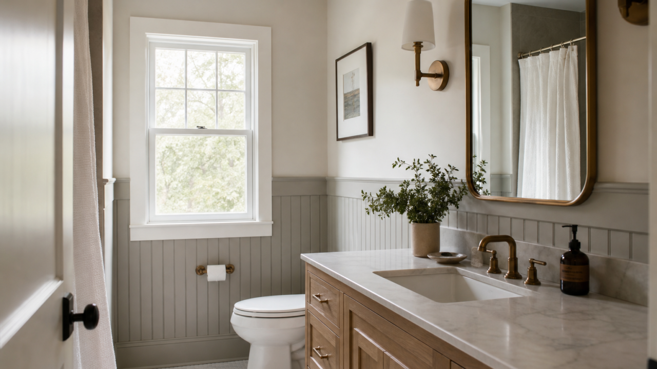 Bathroom Wainscoting Ideas and Cost: Styles, Heights, and Materials (2026)