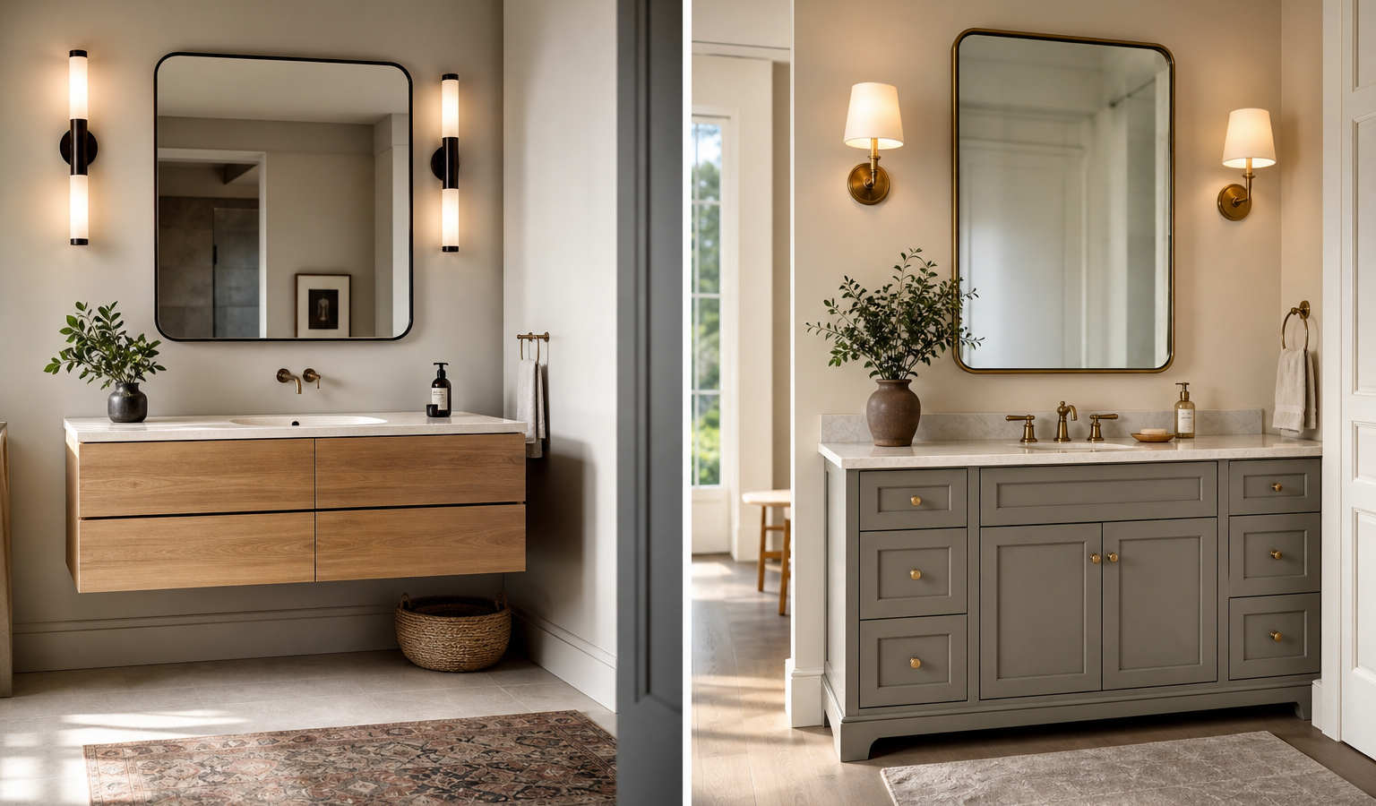 Wall-Hung vs Floor Vanity: Cost, Pros, and Cons